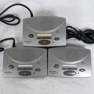 Tested RadioShack FM Wireless Expandable Retro Home Intercom System (Lot‎ of 3)